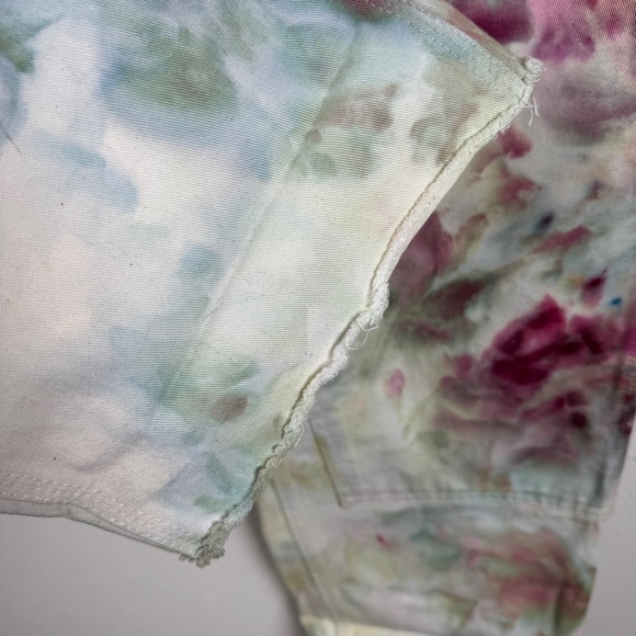Free People Multicolor Floral Tie-Dye Cargo Pants - Picture 7 of 8